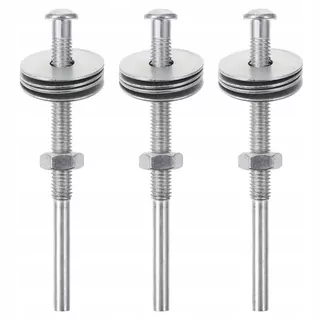 Skrutky, šróby - 1 Sada odolného 6 mm Grind Skrutkovacia skrutka Rhodium