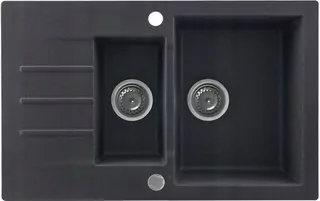 Drez na umývanie riadu Kernau KGS A 6079 1,5B1D BLACK METALLIC