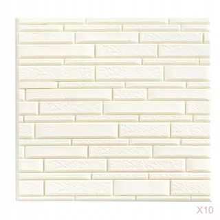 10x Samolepiace nástenné samolepky 3D tehly štýl nástenného papiera PE penové panely