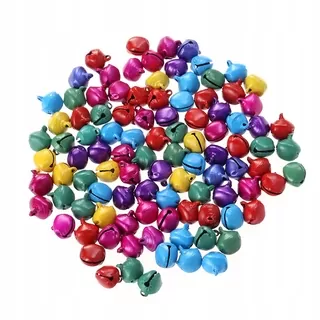 Zvonček - 100ks 12mm jingle malé vianočné zvončeky