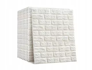 10x 3D TEHLOVÁ TAPETA MÄKKÁ SAMOLEPIACA PENA