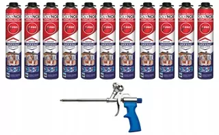 Montážna pena PUR - 11x POLYNOR Spray izolácie PUR + pištole