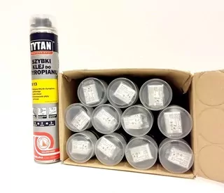 Montážna pena PUR - 12ks. Titan je 13 Fast lepidlo na polystyrénové 870ml