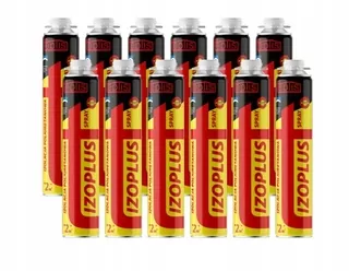 Montážna pena PUR - 12x polyuretánová penová izolácia ISOPLUS 900ml