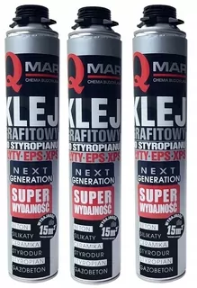 Lepidlo -  12x Piano Glepe Foam Styrofoam Graphite QMAR 790ML