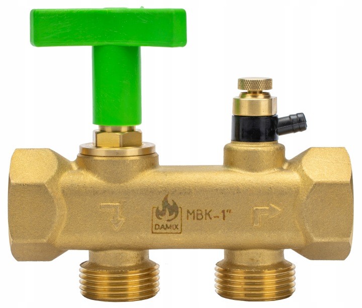 Pripojovací multiblok DAMIX MBK-1″ s bypassom pre zmäkčovač vody