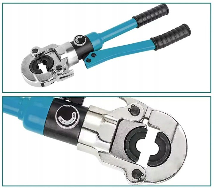Hydraulický lis Eurokomp E6251 s 12 vložkami TH/U/V a otočnou hlavou 360°