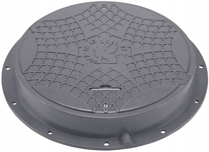 Sivý revízny poklop BabylonPlast A15B6080S1 s rámom, kryt 600 mm, A15