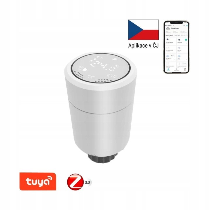 Inteligentná termostatická hlavica Immax NEO Smart 07732L, Zigbee