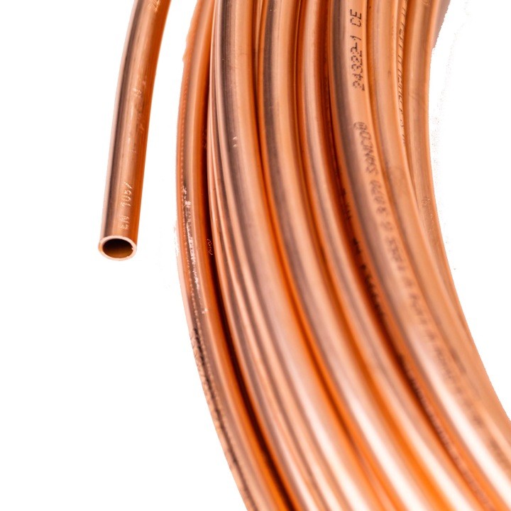 Mäkká medená rúra Emix 6 × 1 mm, 10 m