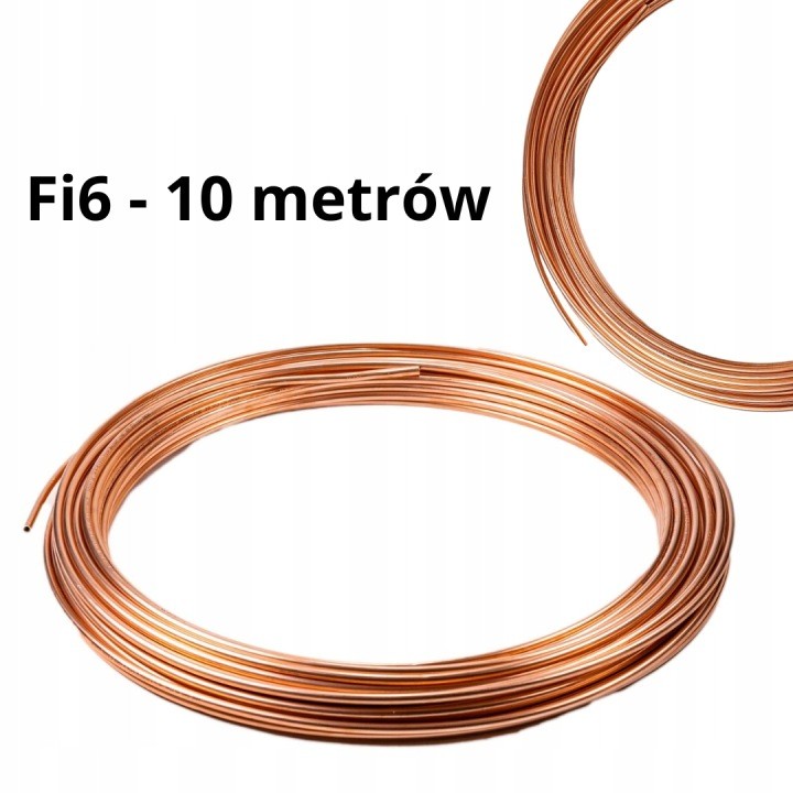 Mäkká medená rúra Emix 6 × 1 mm, 10 m