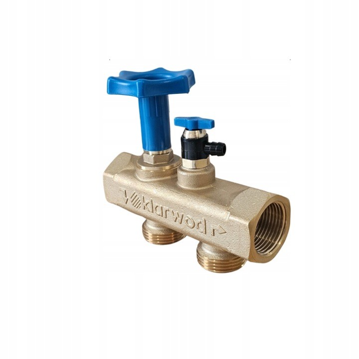 Mosadzný Multiblock Klarwod 1″ DN25 s obtokom pre zmäkčovač