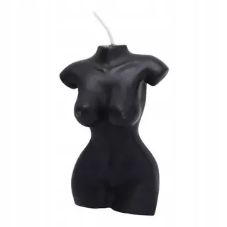2 X Ženské telo Vonná sviečka Vosková Nordic Obývacia izba Spálňa Home Decor Black