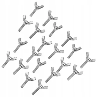 Skrutky, šróby - 20ks M6x20 Wing Butterfly Steel Screw