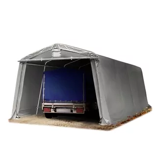3,3x6,2m, PVC 500 sivý garážový stan