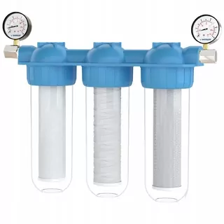 Sada Wessper TripleMax 3/4" 2 l + 2 x manometer + 2 x adaptér pre filtračný systém Wessper WES6011-MA