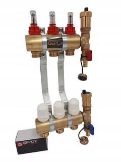 Splitter 3 pre podlahové kúrenie Gepox Gep-Pro-3