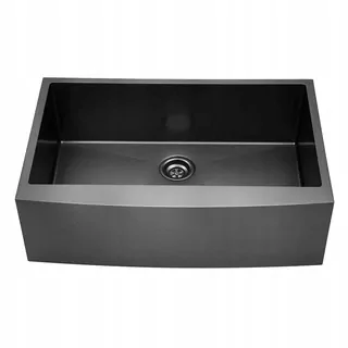 304 Nerezová oceľ Kuchynský drez Zeleninový umývadlo Single Bowl (čierna)
