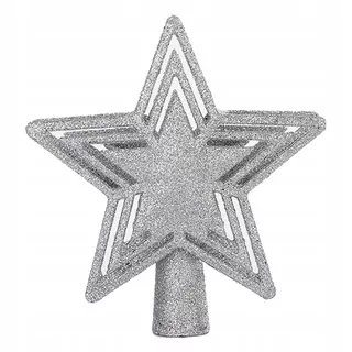 3d Choinki Topper Osvetlený Party Ornament Led Projektor Svetlo Strieborný
