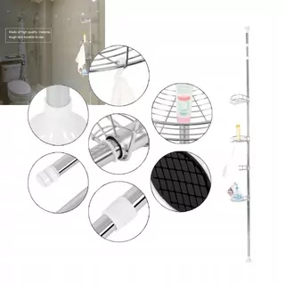 4-vrstvový kúpeľňový úložný regál