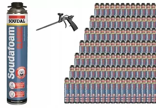 Montážna pena PUR - 60x Pistol pena Soudal Classic + Gun