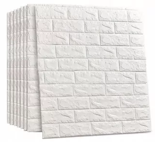 8x nálepka na stenu 3D panel tehla samolepiaca tapeta