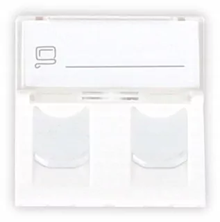 Adapter getfort 2 mod 2XRJ45 mosaic 45 × 45mm