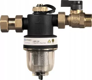 Kompaktný magnetický separátor nečistôt ADS 110, univerzálne pripojenie G3/4", Kvs 5,2 m3/h, s