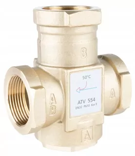Teplotný ventil ATV 554, DN32, Rp1 1/4", kvs 9, 50°C