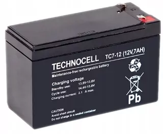 Batéria 12V 7Ah TECHNOCELL ALARM TC 7-12