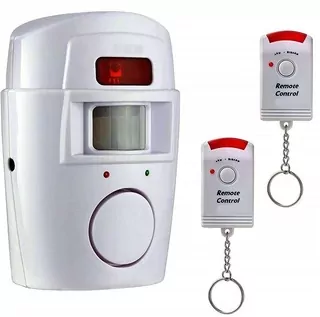 Bezdrôtový alarm 105 dB pohybový senzor 2 diaľkové ovládanie