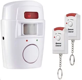 Bezdrôtový alarm snímač pohybu + 2 diaľkové ovládanie 95dB