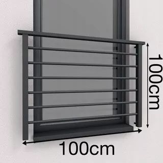 ALU LIGHT Balkónový francúzsky 100cm Balustráda RAL