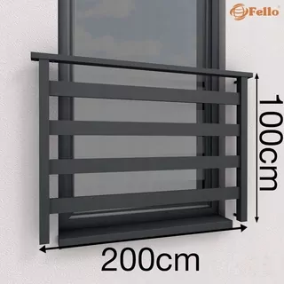 ALU BASIC Balkón francúzska 200cm Balustráda RAL
