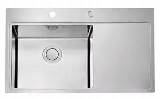 Alveus Oceľový drez Pure 50 pravý satén 1103653