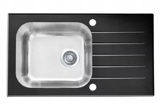 Kuchynský drez - Alveus Glass Sink Vitro 20 satén-čierny