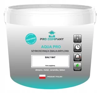 AQUA PRO rýchloschnúci email 10L biely MAT 9003