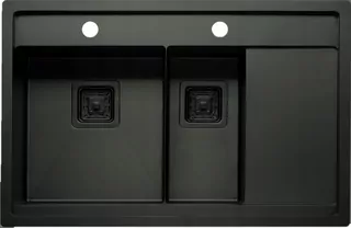 Čierny drez značky AQUILA AQUARIUS 60.2S BLACK :