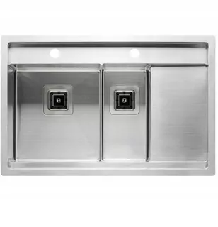Oceľový drez AQUILA AQUARIUS 60.2S INOX: