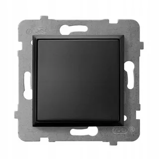 ARIA Jednopólový spínač čierny metalíza ŁP-1U/m/33