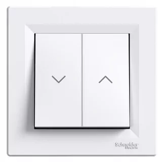 Vypínač svetla - ASFORA konektor blind WHITE s rámom EPH1300521
