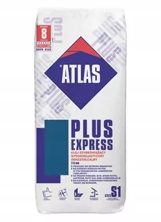 ATLAS PLUS EXPRESS – Rýchloviazajúce lepidlo, vysoko elastické, tvarovateľné, 2-5 mm - typ C2FTE S1