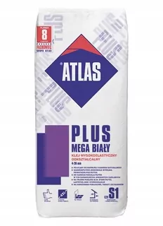 Atlas plus mega biele – biele hrubovrké lepidlo, vysoko elastické, tvarovateľné, 4-20 mm - typ C2E
