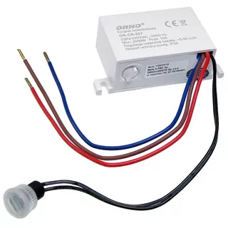 Automatický stmievač 230 V s reguláciou citlivosti 2000 W IP54 OR-CR-227