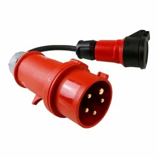 Adaptér 16 A/5P na 16 A 230 V prechodový kábel 30cm