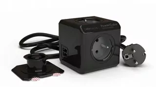 Allocacoc PowerCube Extended USB čierny 3,0m