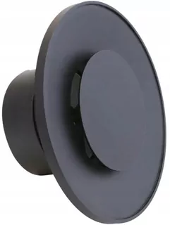 ASV kovový difúzor prívodu vzduchu, 100mm, rám ČIERNA