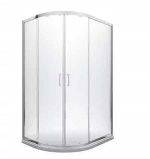 Sprchový kút Besco Modern 185 s posuvnými dverami 100 x 80 cm