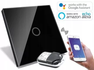 Dotykový spínač B-LINE jednoduchý 1GW s modulom WIFI a diaľkovým ovládaním