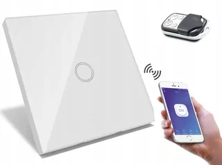 Dotykový spínač B-LINE jednoduchý 1GW s modulom WIFI a diaľkovým ovládaním